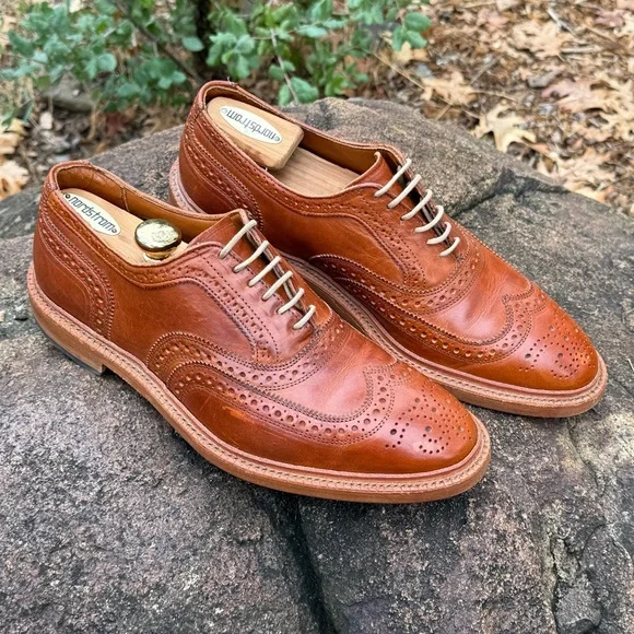 Allen Edmonds McTavish 9D Tan Leather Oxfords - Picture 2 of 15
